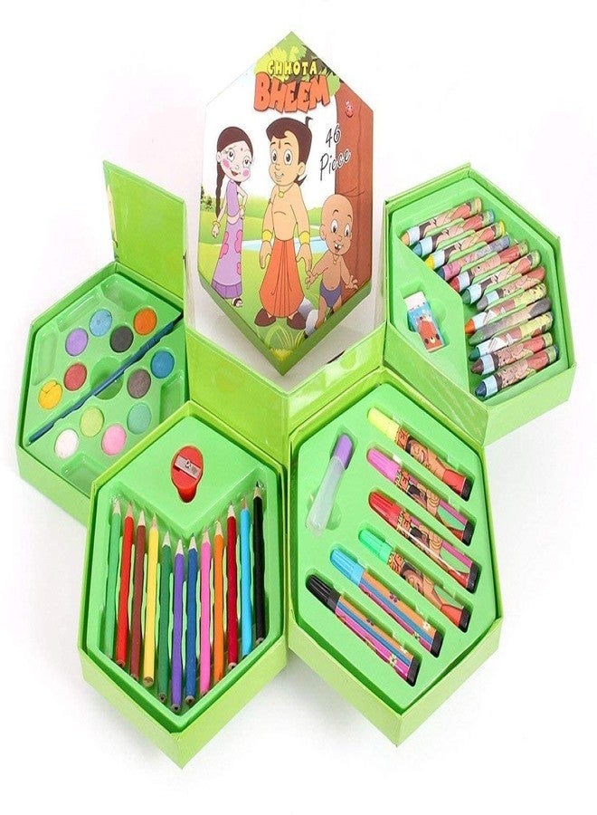 DIPDEY Art Set,Colors Box Color Pencil,Crayons,Water Color,Sketch Pens Set Of 46 Pieces For Boys&Kids Best Birthday Gift&Return Gift (Colour Box For Kids) (Color&Design May Vary),Multicolor - Image 5